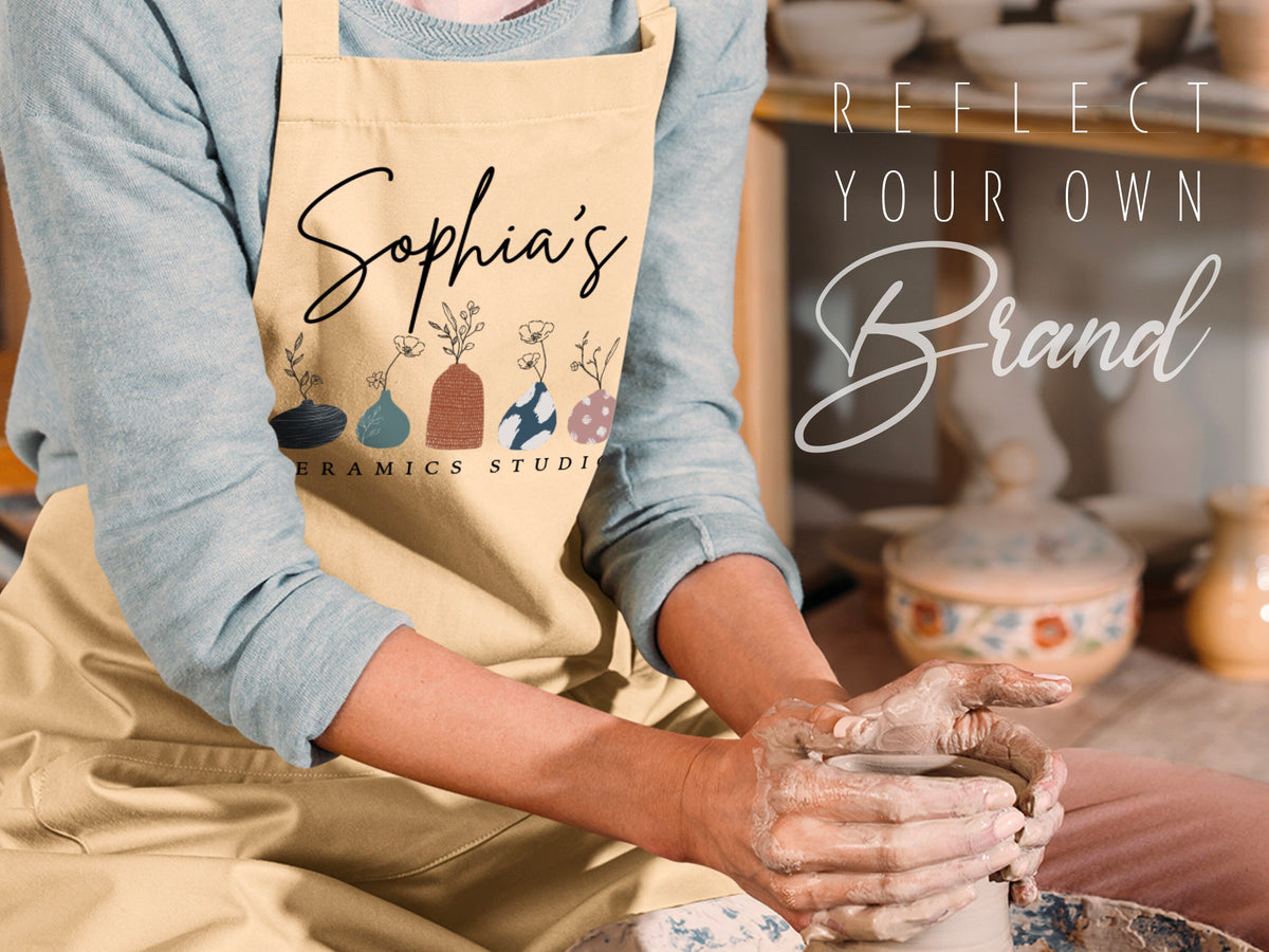 Personalized Apron, Women Custom Apron Mother's Day Gifts for Mom Grandma, Apron for Kitchen Gift, Birthday Gift for Mom, Housewarming Gift