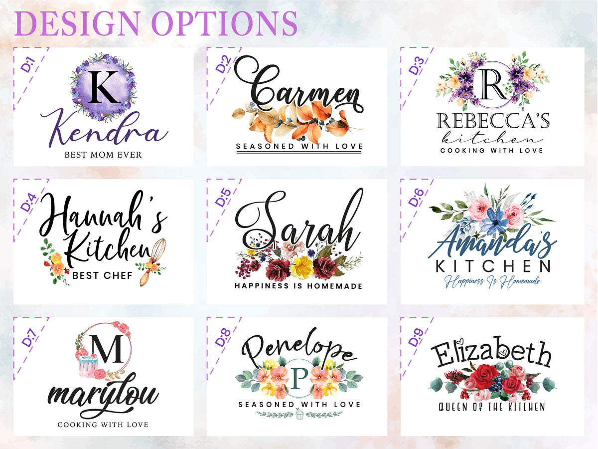 Personalized Apron for Women Gifts, Custom Family Apron Cooking Gift for Mothers Gifts, Customized Aprons for Kitchen Gifts for Mom Gifts
