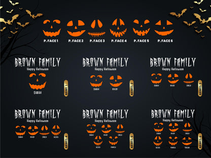 Personalized Halloween Candy Bowl: Custom Family Names & Spooky Icons