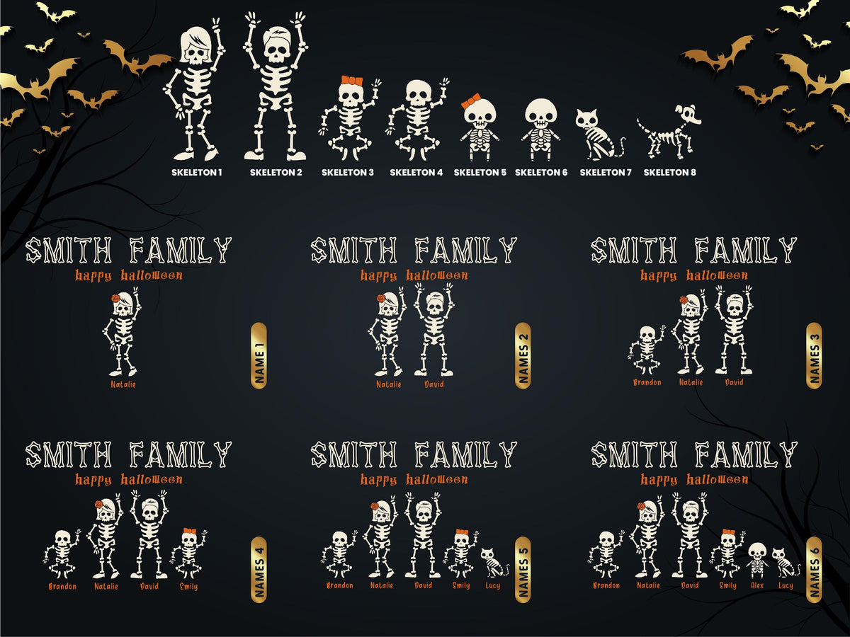 Personalized Halloween Candy Bowl: Custom Family Names & Spooky Icons