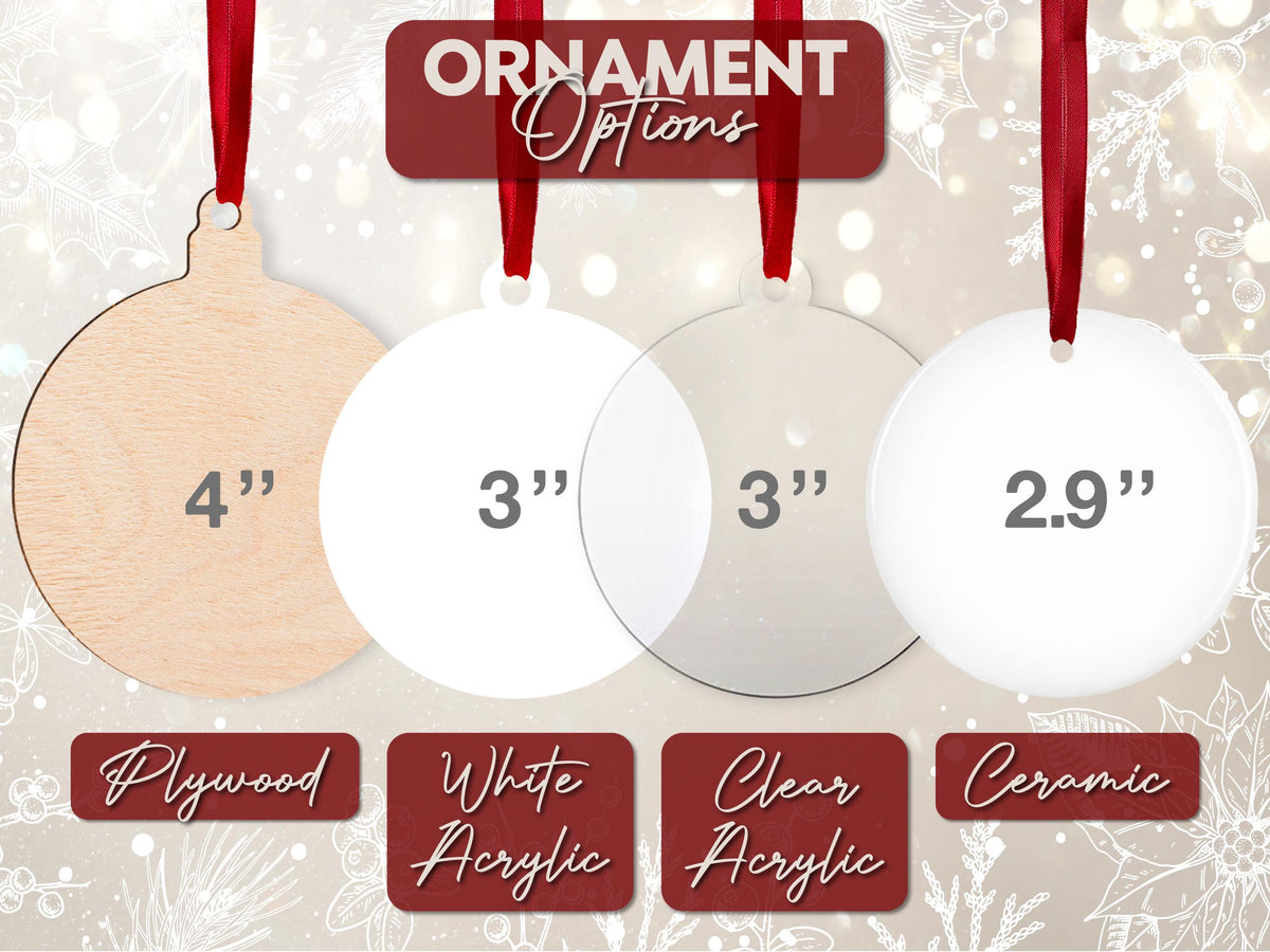 New Home Ornament, Custom Christmas Ornament, Watercolor Photo Ornament, Housewarming Gifts, First Christmas in Our New Home Gifts Realtor