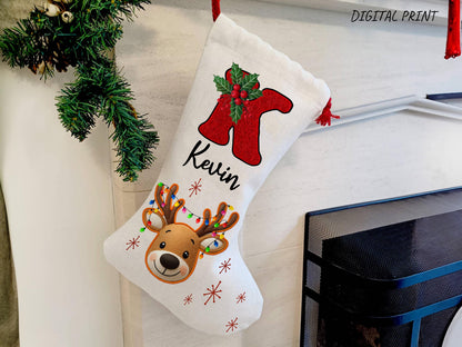 Personalized Christmas Stockings For Family Christmas Gifts, Custom Family Stocking For Christmas Decoration, Monogram Stocking with Name