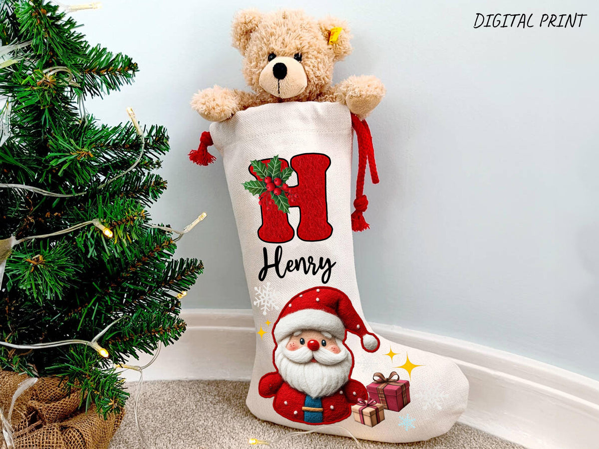 Personalized Christmas Stockings For Family Christmas Gifts, Custom Family Stocking For Christmas Decoration, Monogram Stocking with Name