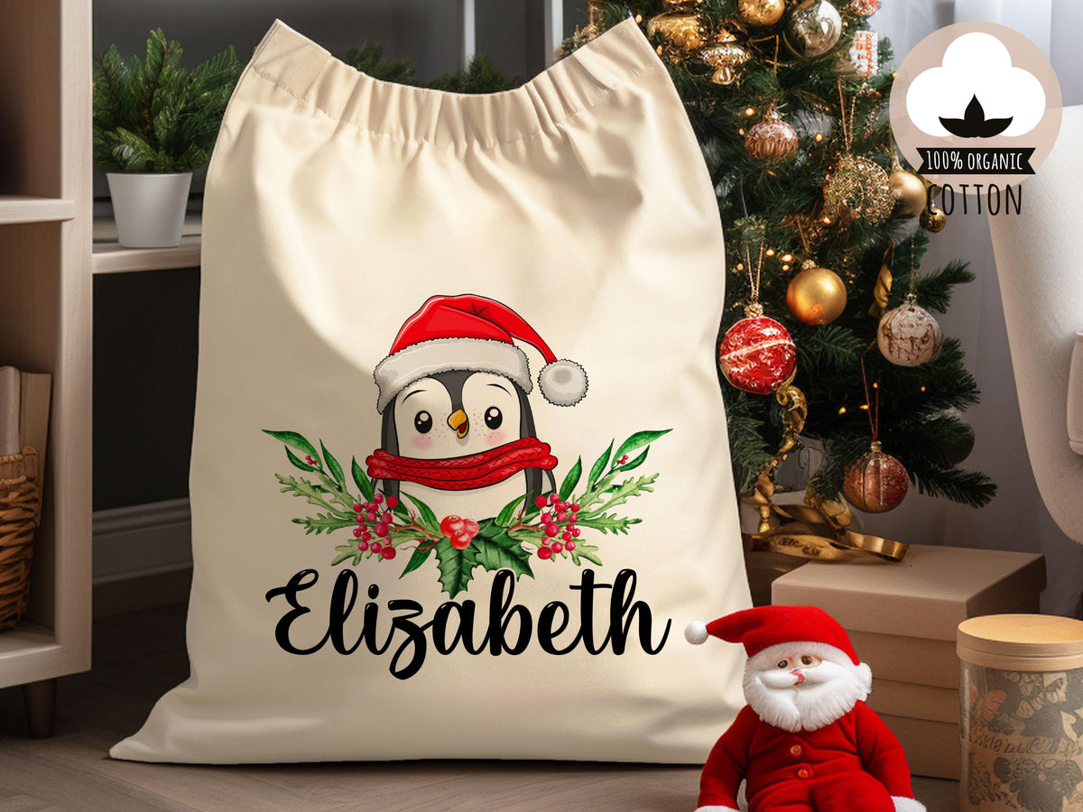 Personalized Christmas Sack, Kids Santa Bag, Custom Santa Sack, Custom Name Xmas Sack, Christmas Toy, Holiday Gift Bag, Reindeer Santa Bag