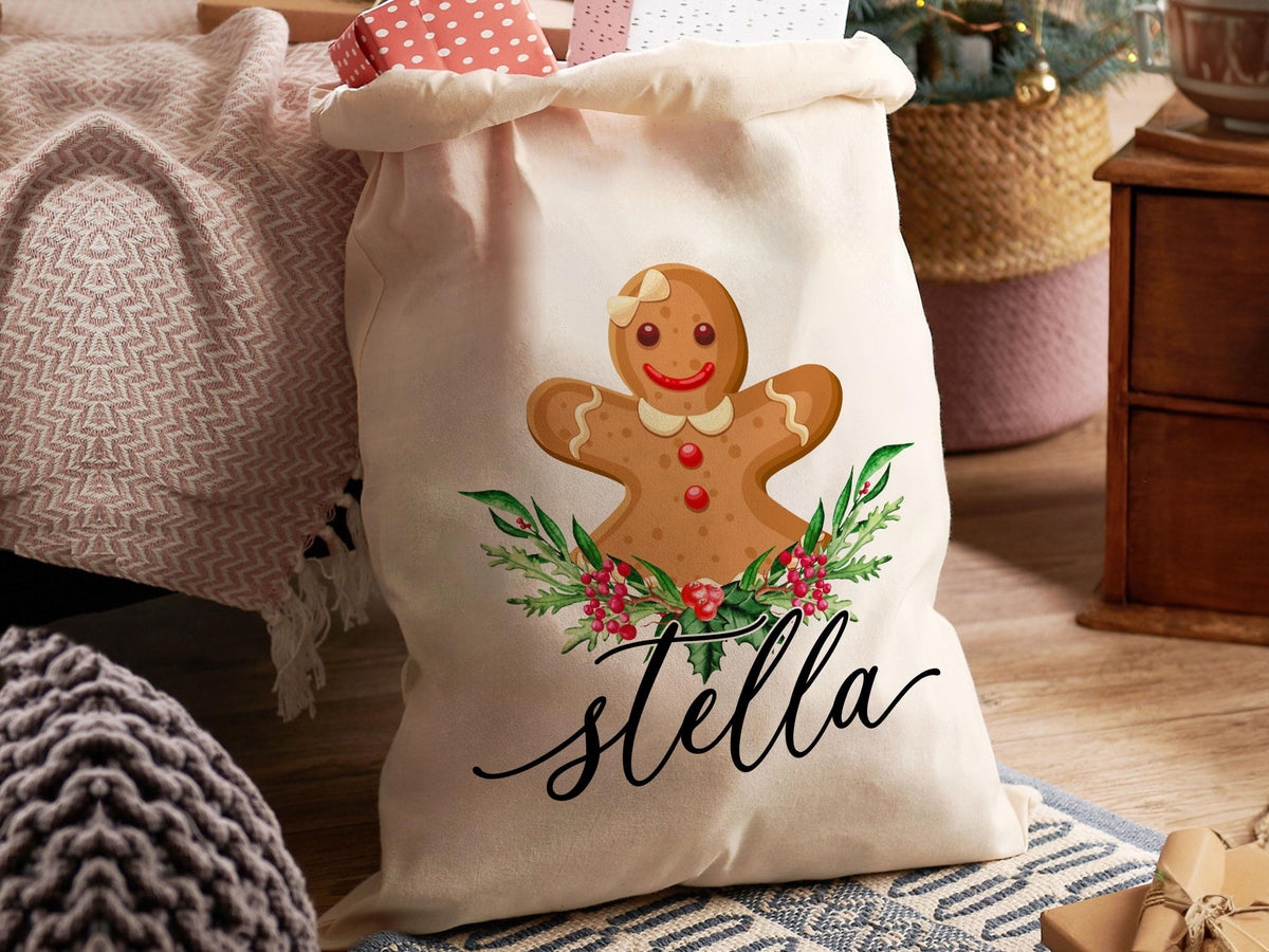 Personalized Christmas Sack, Kids Santa Bag, Custom Santa Sack, Custom Name Xmas Sack, Christmas Toy, Holiday Gift Bag, Reindeer Santa Bag