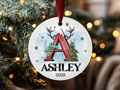 Custom Name Ornament, Personalized Christmas Ornament, Letter Ornament, 2026 Family Ornament, Personalize Family Keepsake, Monogram Ornament
