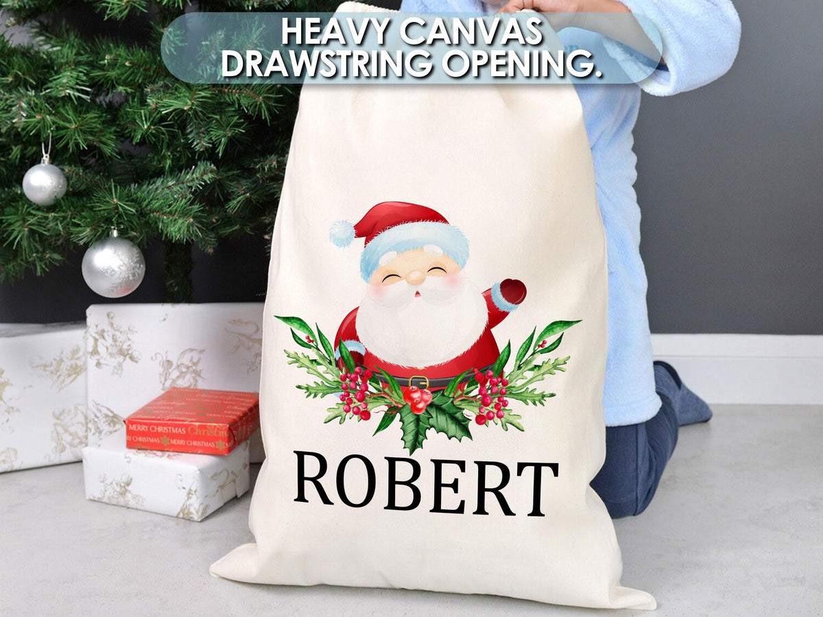 Personalized Christmas Sack, Kids Santa Bag, Custom Santa Sack, Custom Name Xmas Sack, Christmas Toy, Holiday Gift Bag, Reindeer Santa Bag