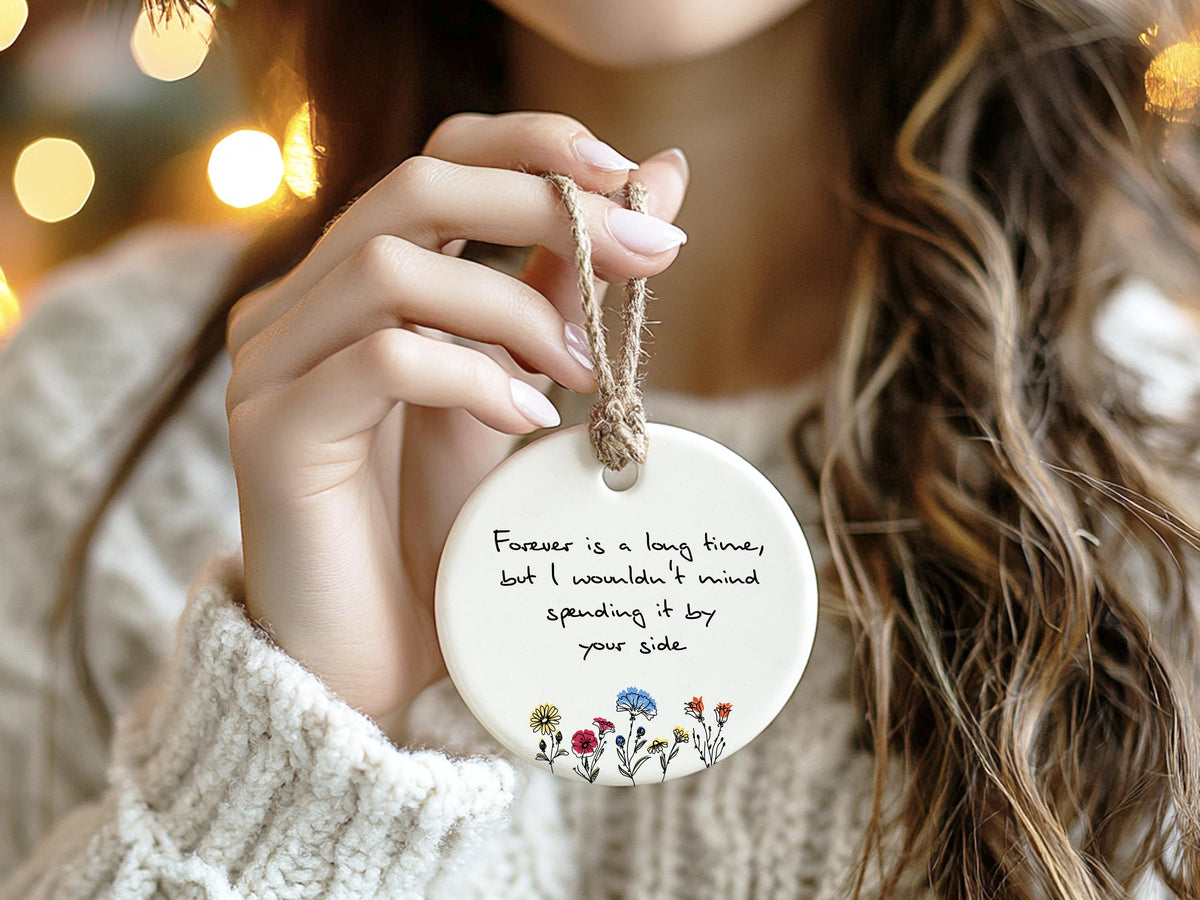 Your Message Here Custom Couple Gift for Valentines Day Gifts, Personalized Ornament for Family Keepsake Gift, Custom Design Ornament Gifts