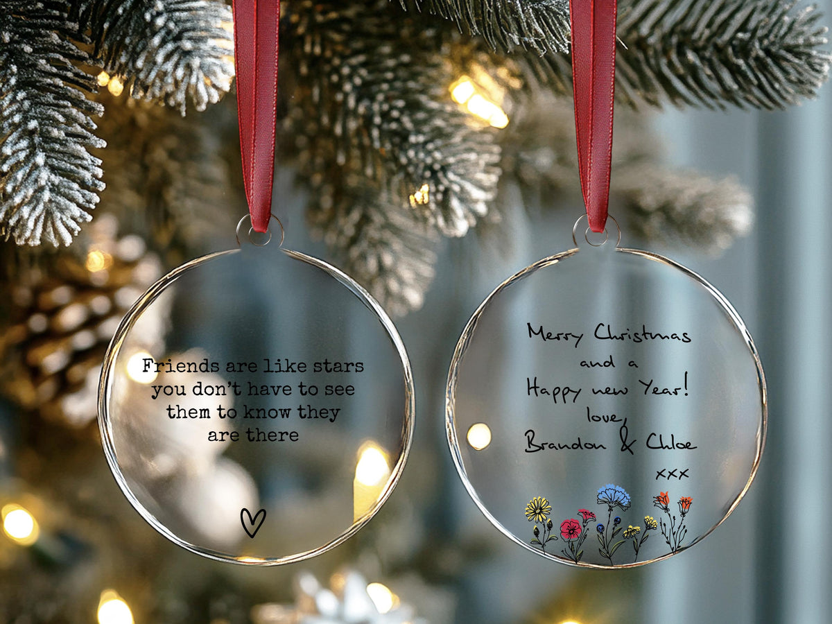 Your Message Here Custom Couple Gift for Valentines Day Gifts, Personalized Ornament for Family Keepsake Gift, Custom Design Ornament Gifts