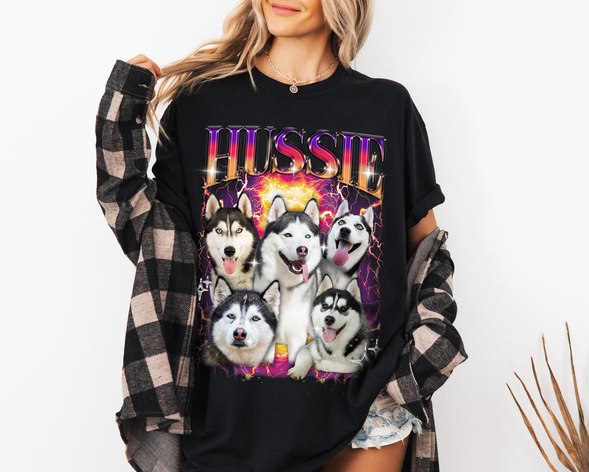Custom Pet Shirt, Cat Portrait Shirt, Dog Remembrance Gift, Personalized Bootleg Birthday Gift for Pet Owner Tshirt, Cat Dog Mom Gifts