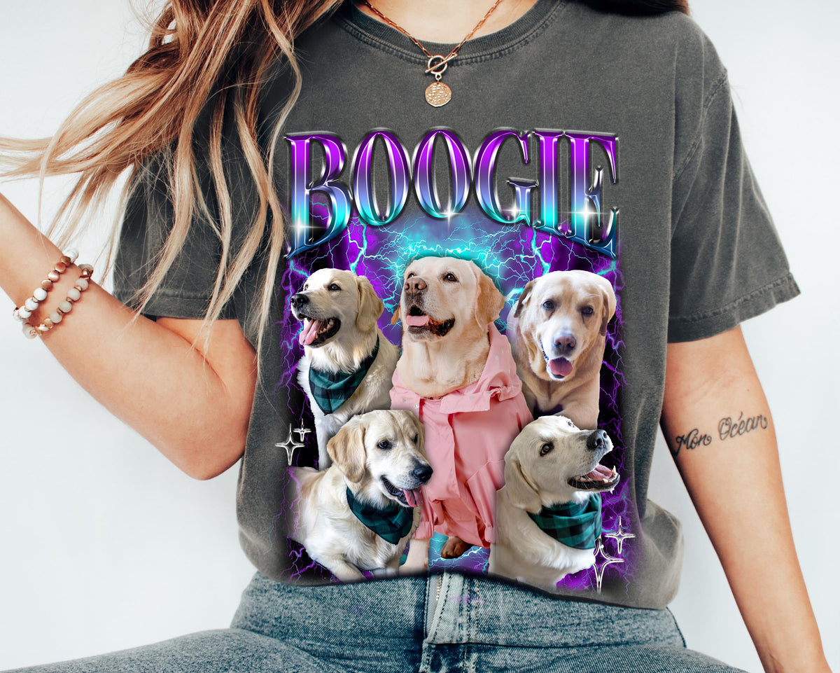 Custom Pet Shirt, Cat Portrait Shirt, Dog Remembrance Gift, Personalized Bootleg Birthday Gift for Pet Owner Tshirt, Cat Dog Mom Gifts