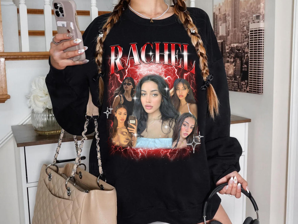 Personalized Bootleg Photo Shirt Comfort Colors®, Custom Name Shirt, Birthday Gift for Her, Custom Picture Shirt, 90s Bootleg Style T-shirt