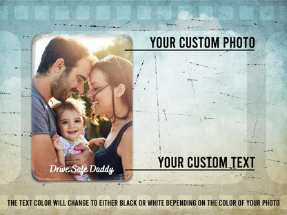 Add Your Own Photo Car Visor Clip, Drive Safe Visor Picture Clip Car Photo Decor, Family Portrait Sun Visor Clip, Picture Frame for Car Gift