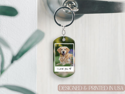 Boyfriend Keychain, Custom Boyfriend Gifts, Couple Photo Keychain, Personalized Keychain for Men, Drive Safe Dad Keychain, Photo Car Decor