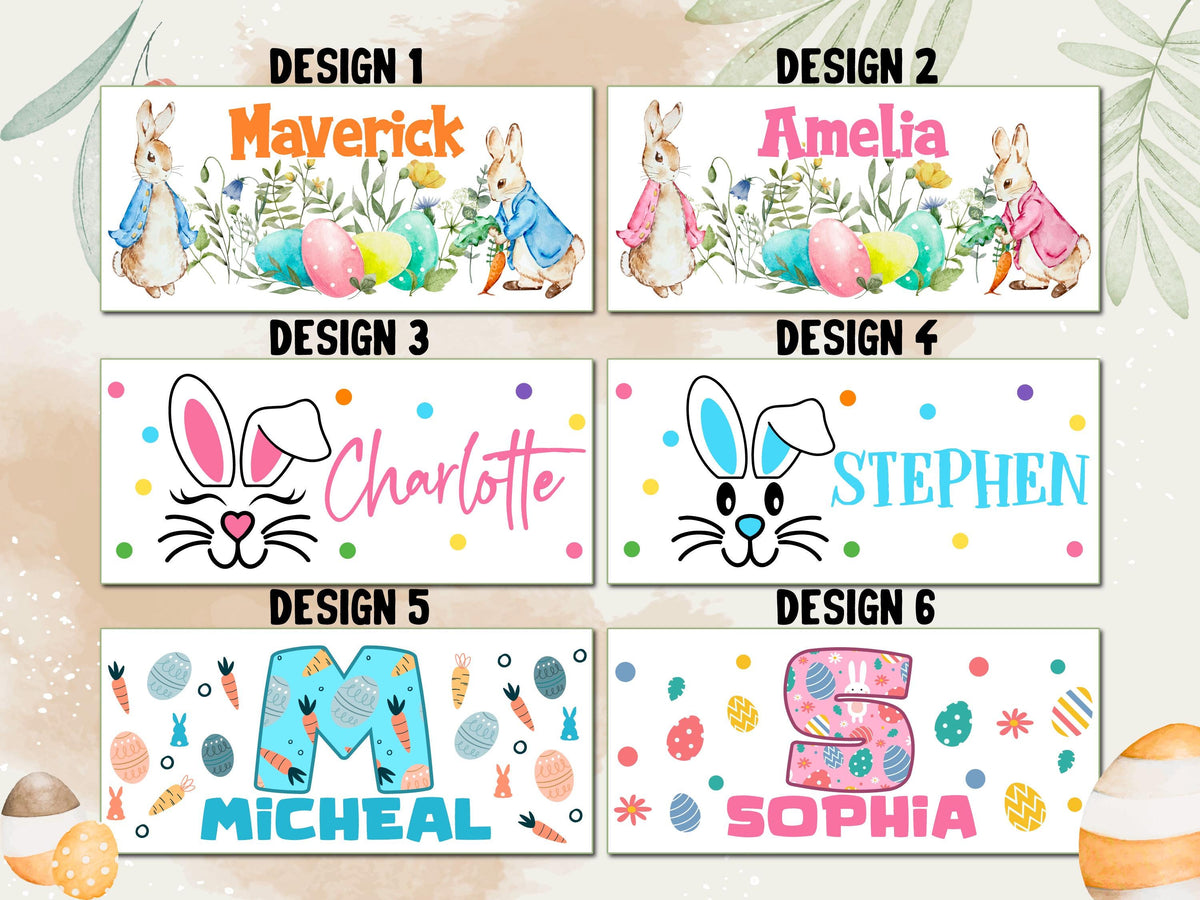 Custom Easter Basket Liner, Personalized Easter Gifts for Kids, Kids Easter Basket Decor, Custom Bunny Basket Liner, Boys Girls Easter Gifts