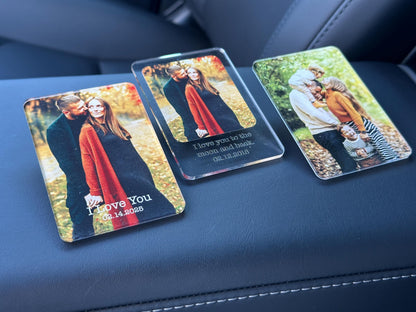 Add Your Own Photo Car Visor Clip, Drive Safe Visor Picture Clip Car Photo Decor, Family Portrait Sun Visor Clip, Picture Frame for Car Gift