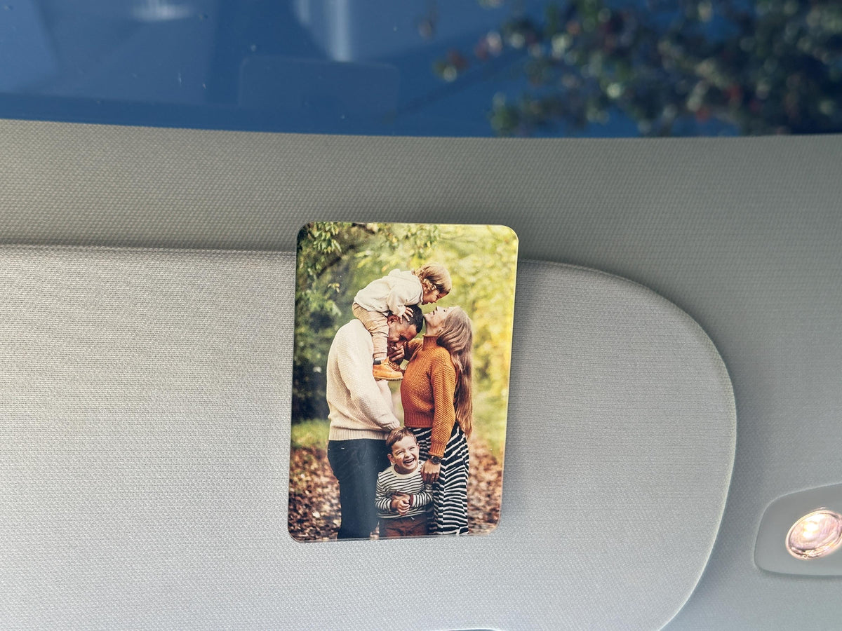 Add Your Own Photo Car Visor Clip, Drive Safe Visor Picture Clip Car Photo Decor, Family Portrait Sun Visor Clip, Picture Frame for Car Gift