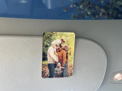 Add Your Own Photo Car Visor Clip, Drive Safe Visor Picture Clip Car Photo Decor, Family Portrait Sun Visor Clip, Picture Frame for Car Gift