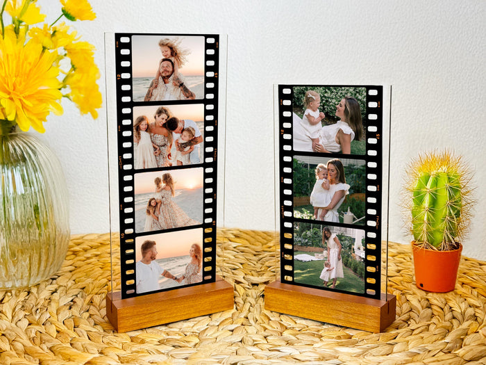 Custom Photo Plaque with Stand, Personalized Christmas Picture Frame, Birthday Photo Gifts, Anniversary Gift for Him, Gifts for Husband