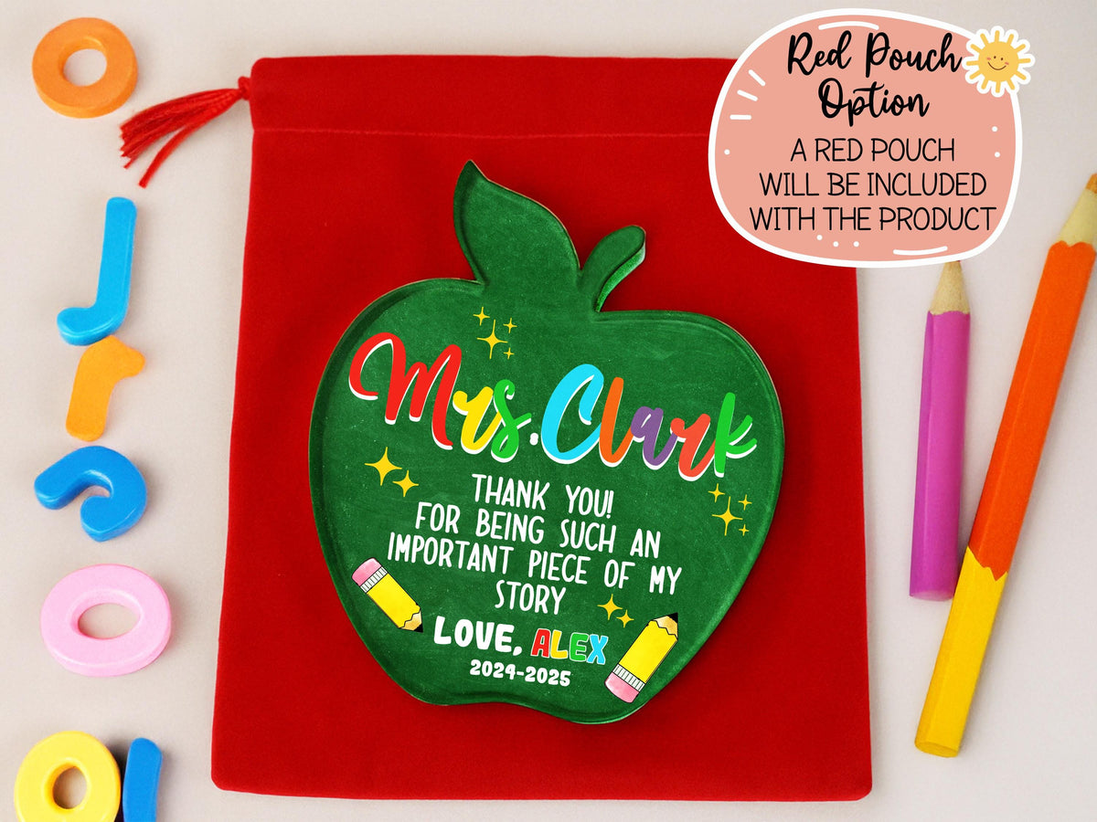 Teacher Appreciation Gifts, Apple Plaque for Teacher, Personalized Teacher Gift Idea, Custom Teacher Classroom Gifts, Back to School Gift