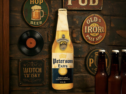 Custom Beer Bottle Opener Wall Sign, Man Cave Bar Decor, Father's Day Gift, Groomsman Gift, Home Bar Accessories, Gift for Dad, Beer Gift