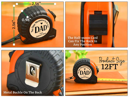 Fathers Day Gifts, Personalized Tape Measure No One Measures Up, Dad Gifts From Daughter, Personalized Gifts For Dad, Husband, Grandpa Gift