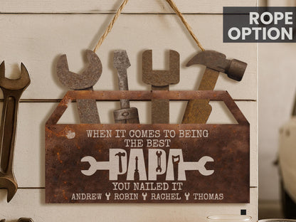Personalized Wood Workshop Sign, Father's Day Gift