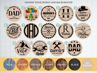 Fathers Day Gifts, Personalized Tape Measure No One Measures Up, Dad Gifts From Daughter, Personalized Gifts For Dad, Husband, Grandpa Gift