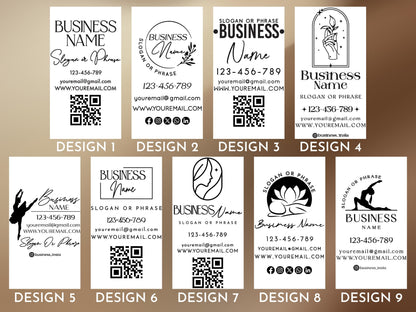Personalized Business Window Sticker, Your Company Name Sticker, Storefront Sticker, QR Code Office Window Door Lettering Business Stickers
