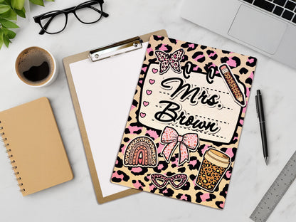 Personalized Teacher Clipboard with Name, Christmas Teacher Gifts, Teacher Appreciation Gifts, Custom Name Clipboard, End Of Year Gifts
