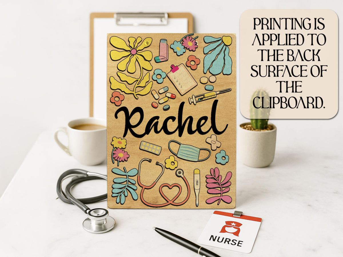 Personalized Nurse Clipboard: Hardboard Medical Gift