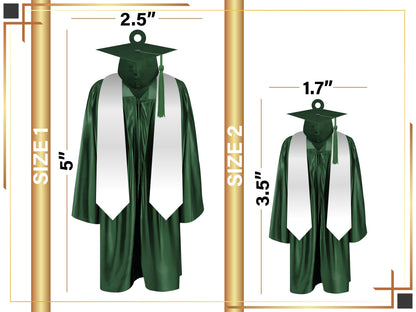 Class Of 2026 Graduation Ornament, Personalized Cap & Gown Keepsake with Name, College, Custom High School Graduation Gift, New Graduate