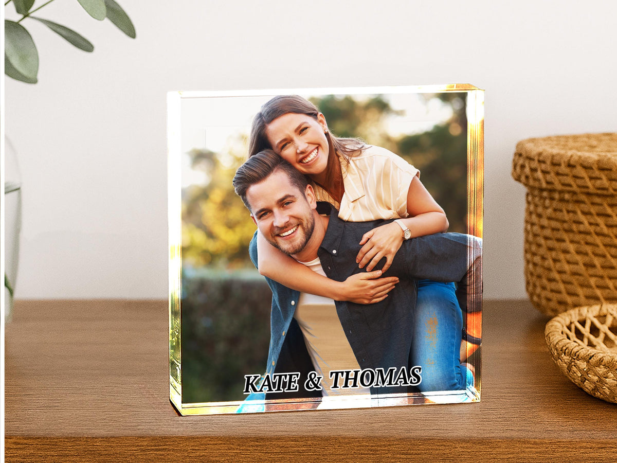 Custom Photo Gift for Christmas, Personalized Photo Block, Custom Photo Collage Picture Frame, Acrylic Picture Frame, Picture Collage Plaque