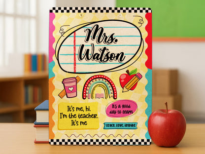 Personalized Teacher Clipboard with Name, Christmas Teacher Gifts, Teacher Appreciation Gifts, Custom Name Clipboard, End Of Year Gifts