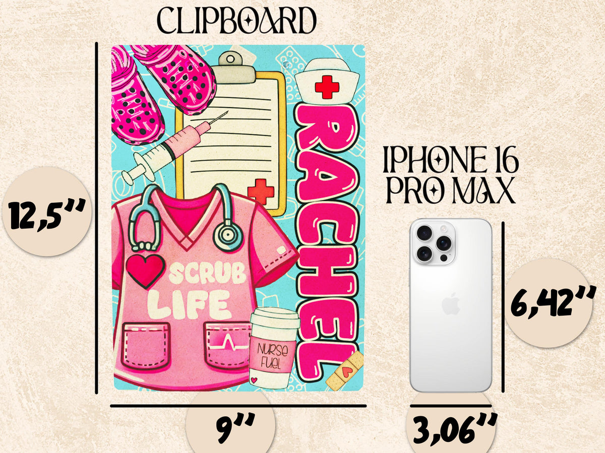 Personalized Nurse Clipboard: Hardboard Medical Gift
