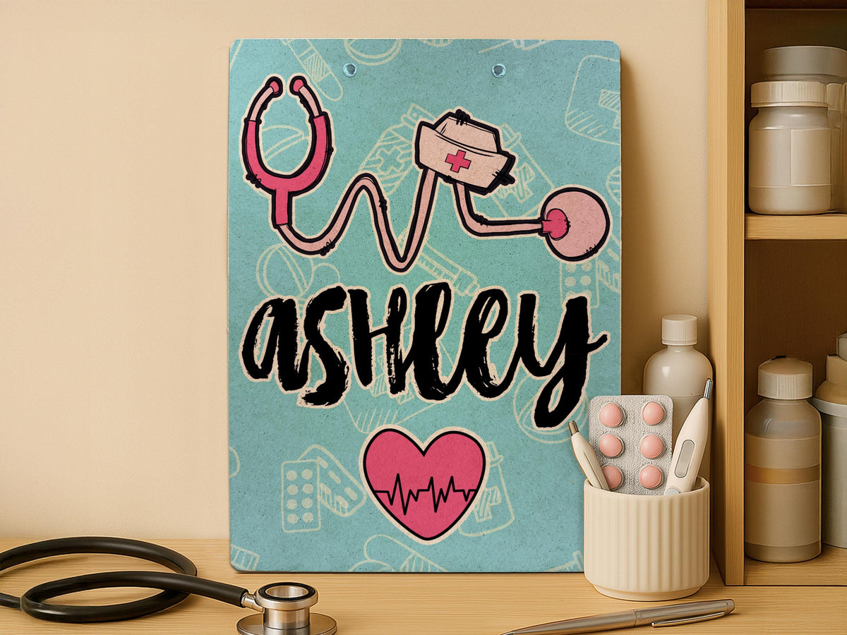 Personalized Nurse Clipboard: Hardboard Medical Gift