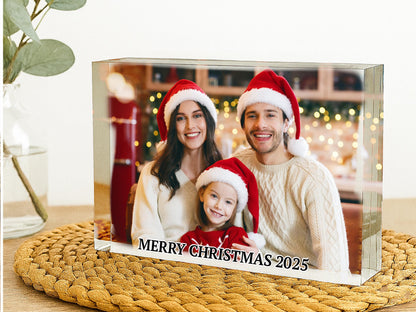 Custom Photo Gift for Christmas, Personalized Photo Block, Custom Photo Collage Picture Frame, Acrylic Picture Frame, Picture Collage Plaque