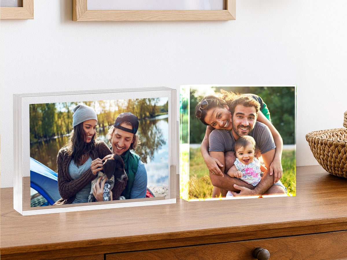 Custom Photo Gift for Christmas, Personalized Photo Block, Custom Photo Collage Picture Frame, Acrylic Picture Frame, Picture Collage Plaque