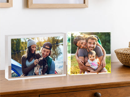 Custom Photo Gift for Christmas, Personalized Photo Block, Custom Photo Collage Picture Frame, Acrylic Picture Frame, Picture Collage Plaque