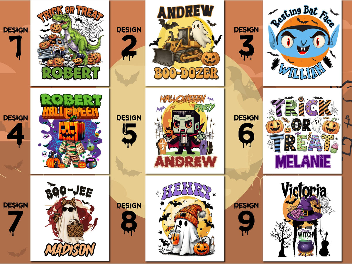 Personalized Trick or Treat Bag, Halloween Tote Bag Personalized, Custom Halloween Treat Bag, Halloween Gift for Kids