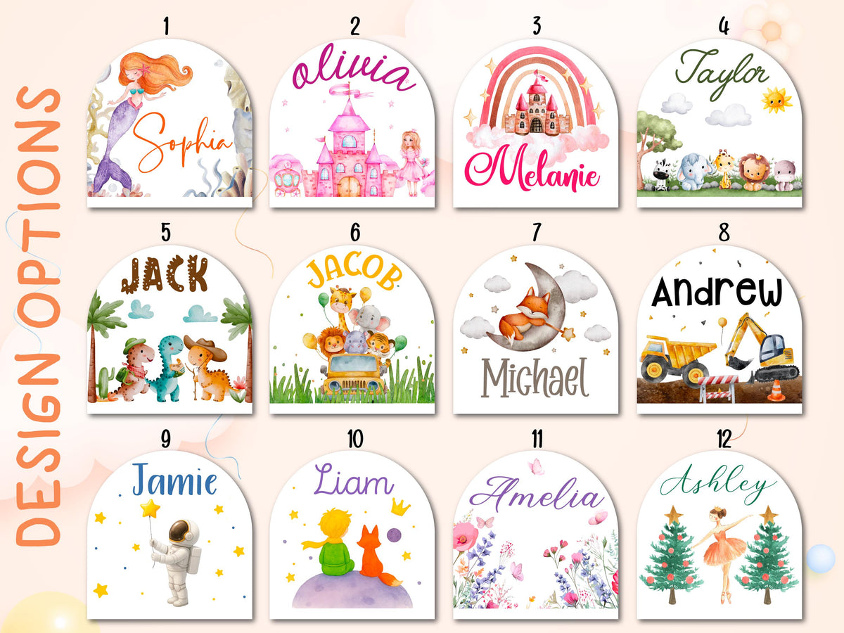 Personalized Night Light for Kids, Custom Name Lamp for Kids Room Decor Nursery, Dinosaur Ballerina Kids Christmas Birthday Baby Shower Gift