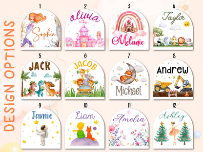 Personalized Night Light for Kids, Custom Name Lamp for Kids Room Decor Nursery, Dinosaur Ballerina Kids Christmas Birthday Baby Shower Gift