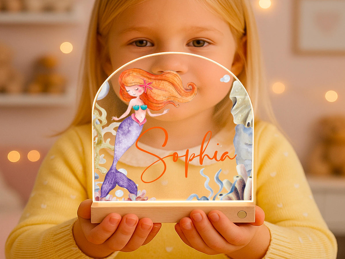 Personalized Night Light for Kids, Custom Name Lamp for Kids Room Decor Nursery, Dinosaur Ballerina Kids Christmas Birthday Baby Shower Gift
