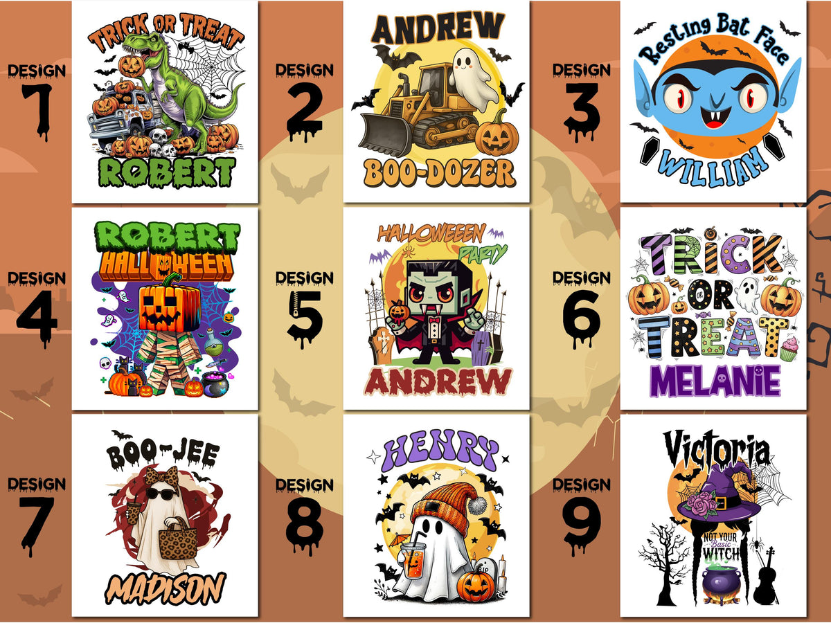 Personalized Halloween Trick-or-Treat Bag: Custom Cotton Canvas Tote