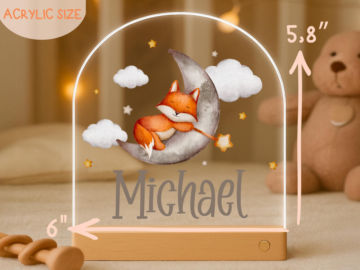 Personalized Night Light for Kids, Custom Name Lamp for Kids Room Decor Nursery, Dinosaur Ballerina Kids Christmas Birthday Baby Shower Gift