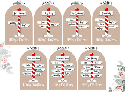 Personalized Family Christmas Ornaments for Christmas 2026, Family Name Ornament Custom Christmas Tree Ornament With Family Names