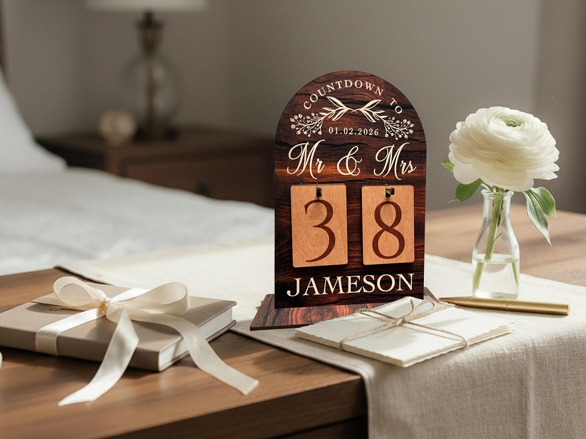 Early Christmas Countdown Sign, Days Until Christmas Sign, Personalized Christmas Home Decoration Gift for Christmas Advent Calendar Wood