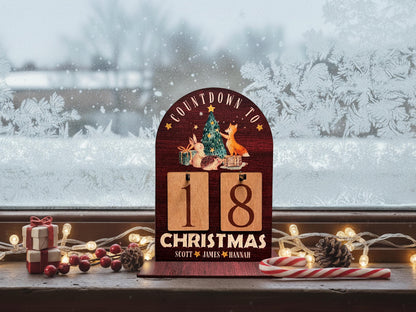 Early Christmas Countdown Sign, Days Until Christmas Sign, Personalized Christmas Home Decoration Gift for Christmas Advent Calendar Wood
