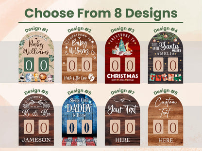 Early Christmas Countdown Sign, Days Until Christmas Sign, Personalized Christmas Home Decoration Gift for Christmas Advent Calendar Wood