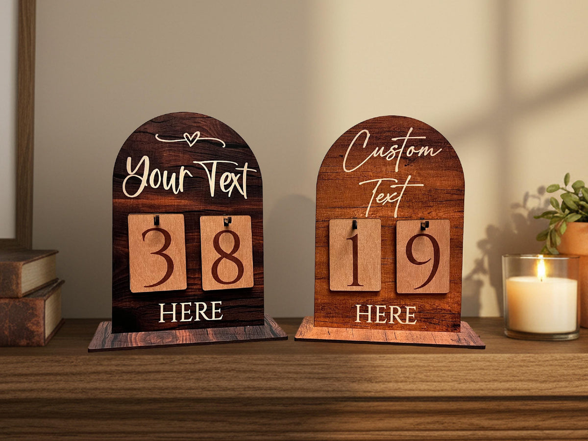 Early Christmas Countdown Sign, Days Until Christmas Sign, Personalized Christmas Home Decoration Gift for Christmas Advent Calendar Wood